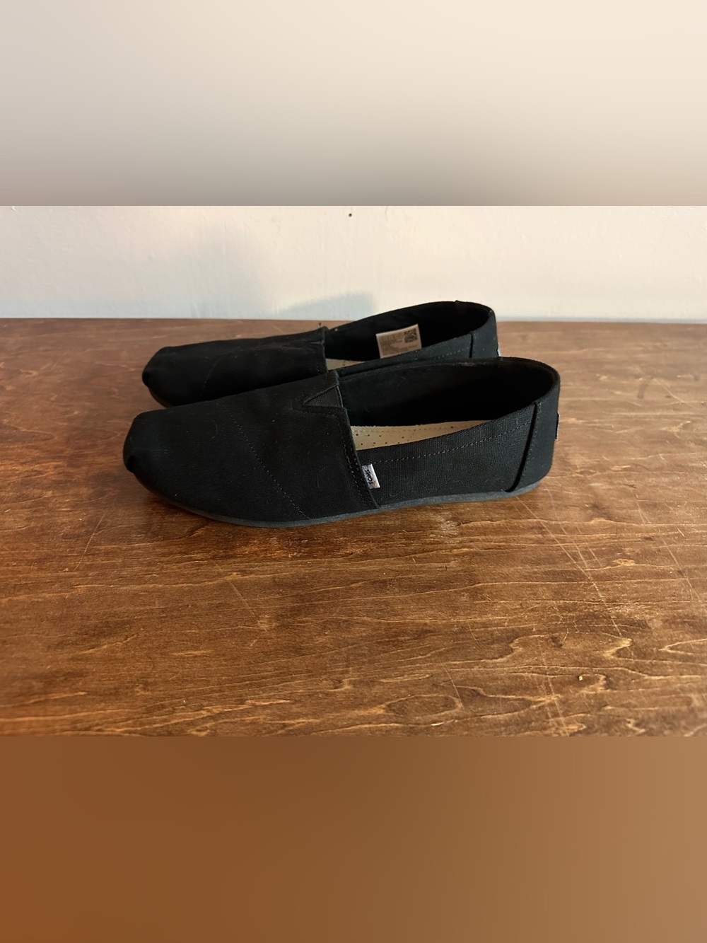 TOMS Black Canvas Slip-On Men’s Shoe